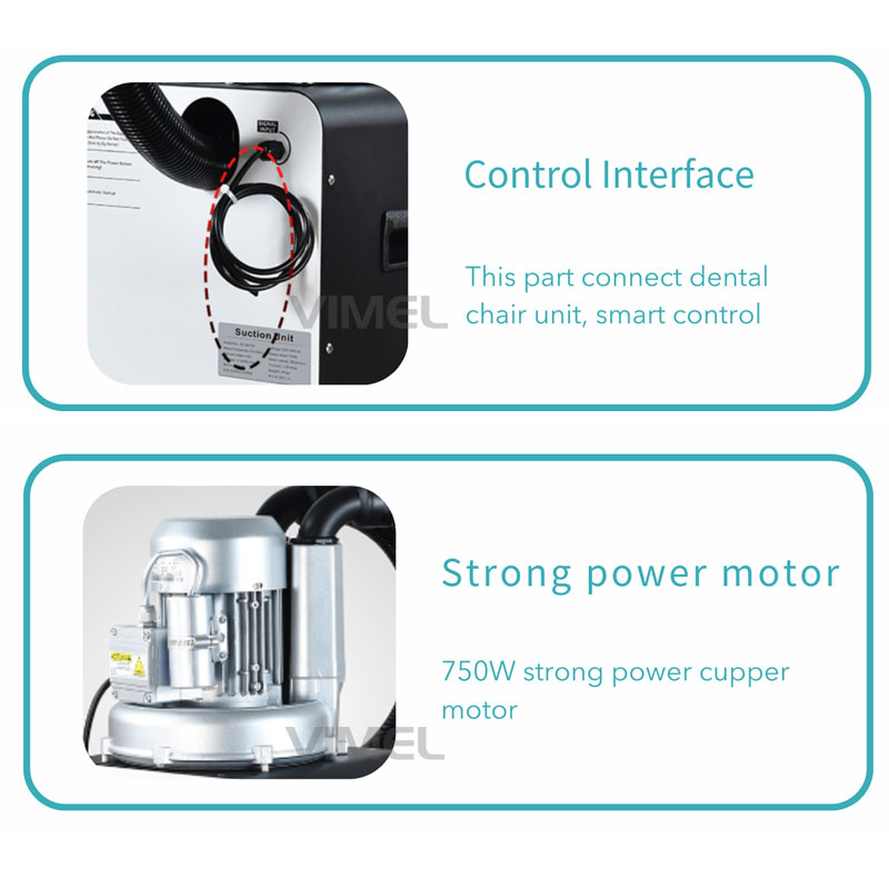 Power Supply 750W - Unidade de sucção poderosa dentária 1000L/min