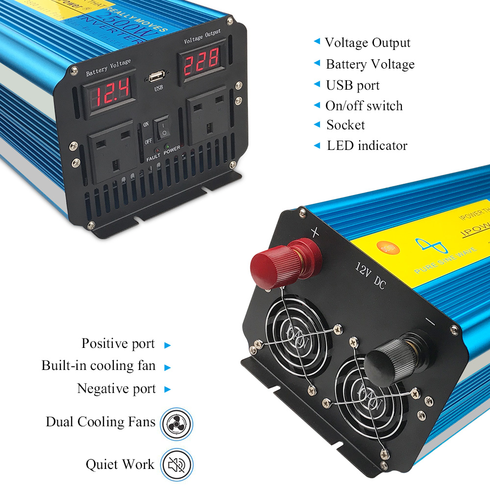 Inversor de Onda Senoidal Pura - Dc Power Supply 12V avaliação e preço