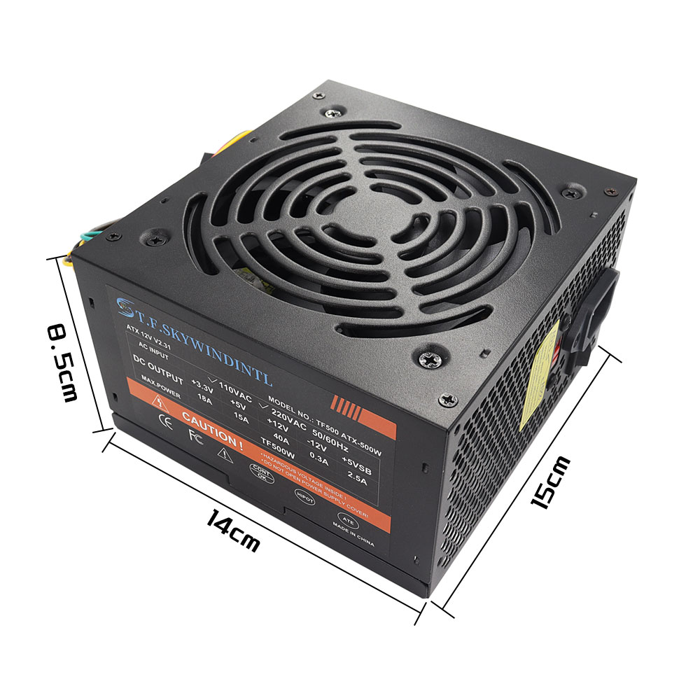 Fonte de Alimentação ATX Preta - Power Supply 650W avaliação e preço